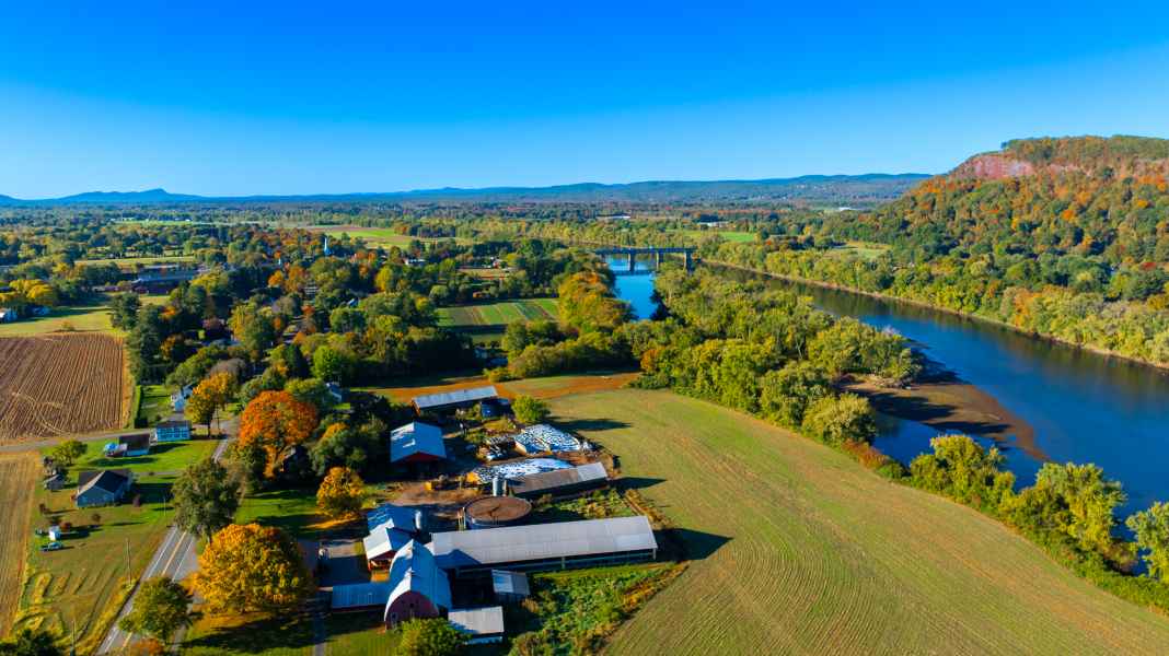 Mt Toby Farm aerial photograph