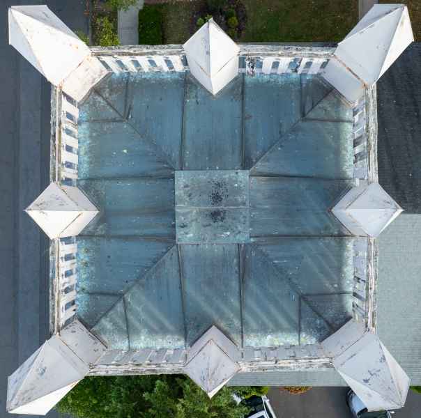 Connecticut Church tower drone inspection