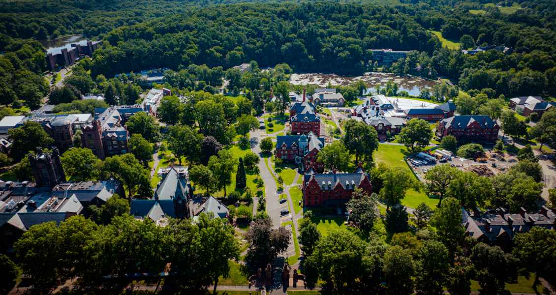 Mount Holyoke College Drone Photo